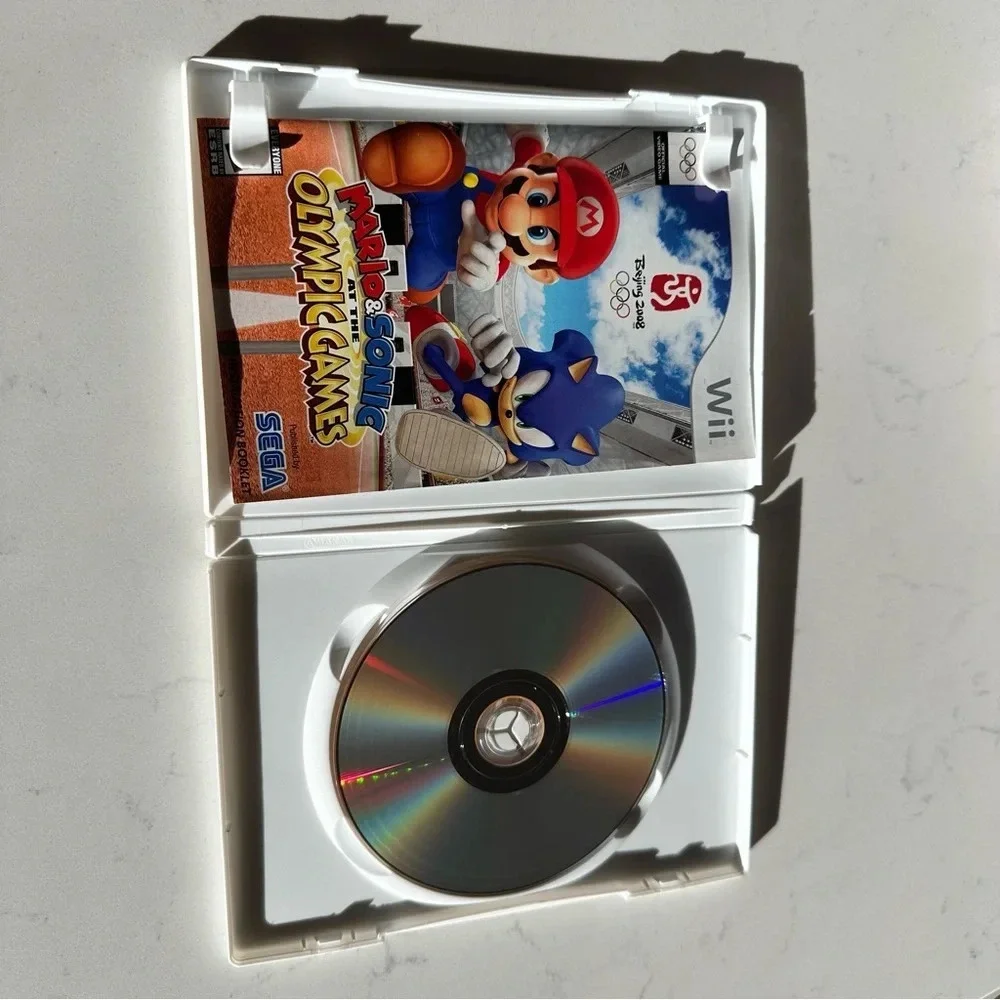 Nintendo Wii Mario and Sonic at Olympic Games complete game with manual